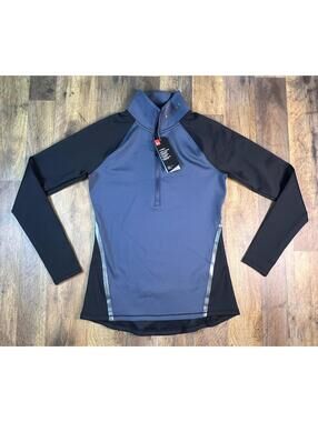 New Women's Under Armour ColdGear Colorblock Half-Zip Training Top Fitted Small